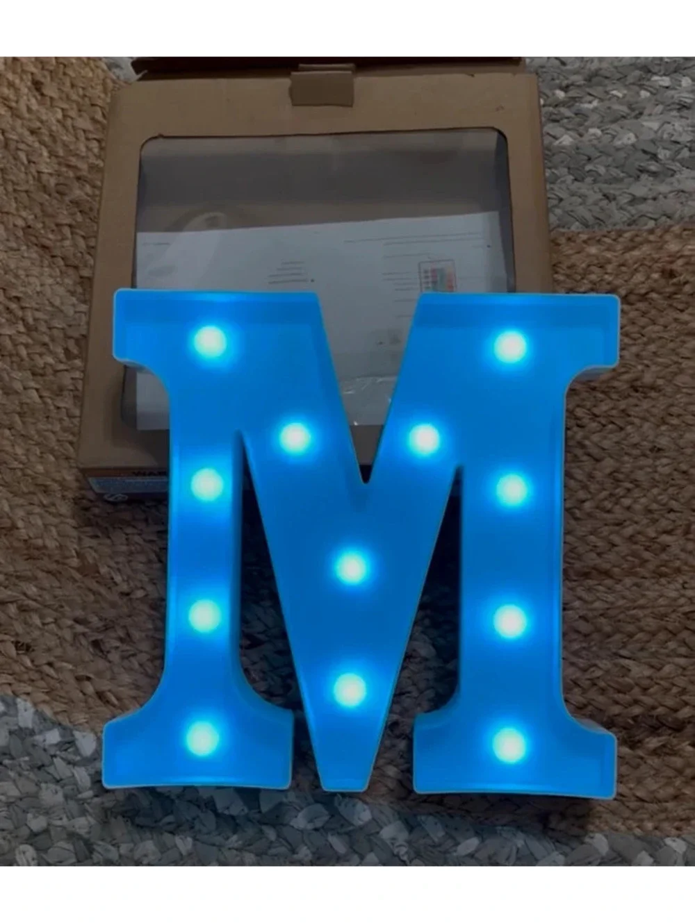 LED marquee letter. M